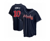 Youth Chipper Jones #10 Atlanta Braves Navy Replica Alternate Jersey