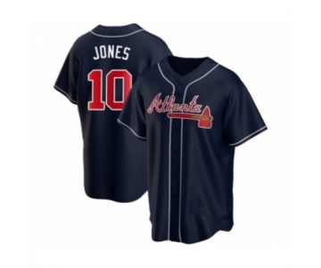 Youth Chipper Jones #10 Atlanta Braves Navy Replica Alternate Jersey