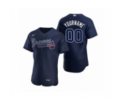 Men's Atlanta Braves Custom Nike Navy Authentic 2020 Alternate Jersey