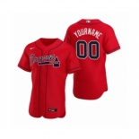 Men's Atlanta Braves Custom Nike Red Authentic 2020 Alternate Jersey