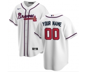 Men's Atlanta Braves Custom Nike White Authentic Cool Base Baseball Jersey