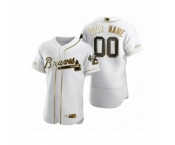 Men's Atlanta Braves Custom Nike White Authentic Golden Edition Jersey