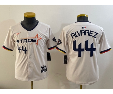 Youth Houston Astros #44 Yordan Alvarez Cream 2025 City Connect Limited Stitched Baseball Jersey