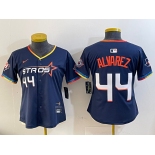 Youth Houston Astros #44 Yordan Alvarez Navy 2025 City Connect Limited Stitched Baseball Jersey2