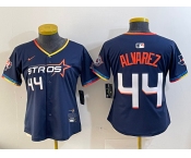 Youth Houston Astros #44 Yordan Alvarez Navy 2025 City Connect Limited Stitched Baseball Jersey2