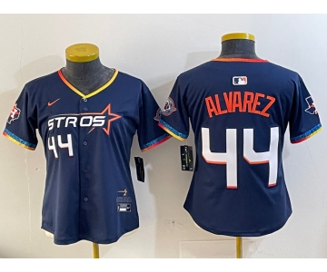 Youth Houston Astros #44 Yordan Alvarez Navy 2025 City Connect Limited Stitched Baseball Jersey2