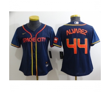 Youth Houston Astros #44 Yordan Alvarez Nike Navy 2022 City Connect Player Jersey