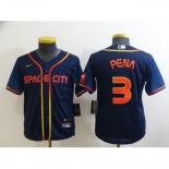 Youth Toddler Houston Astros #3 Felix Pena Nike Navy 2022 City Connect Player Jersey