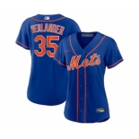 Women's New York Mets #35 Justin Verlander Blue Stitched MLB Cool Base Nike Jersey