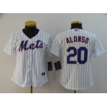 Nike Youth New York Mets #20 Pete Alonso Authentic Royal White Alternate Home Cool Base Baseball Jersey