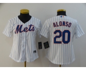 Nike Youth New York Mets #20 Pete Alonso Authentic Royal White Alternate Home Cool Base Baseball Jersey