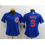 Women's Cubs #9 Javier Baez Royal 2020 Stitched Baseball Cool Base Jersey