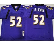 NFL Men's Baltimore Ravens #52 Ray Lewis M&N  Purple  Football Jersey