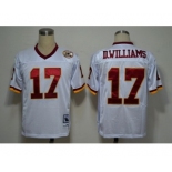 Men's Washington Redskins #17 Doug Williams White Throwback Jersey (1)