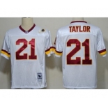 Men's Washington Redskins #17 Doug Williams White Throwback Jersey (4)