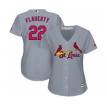 Women's Cardinals #22 Jack Flaherty Grey Road Stitched Baseball Jersey