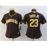 Women's San Diego Padres #23 Fernando Tatis Jr. Alternate Replica Brown Nike Jersey