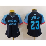 Women's San Diego Padres #23 Fernando Tatis Jr Navy 2024 All Star Limited Stitched Jersey