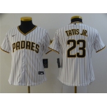 Women's San Diego Padres #23 Fernando Tatis Jr. Replica White Nike Jersey