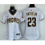 Women's San Diego Padres #23 Fernando Tatis Jr White Limited Cool Base Jersey