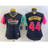 Women's San Diego Padres #44 Joe Musgrove Black 2022 City Connect Cool Base Stitched Jersey