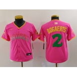 Youth San Diego Padres #2 Xander Bogaerts Pink Fashion Baseball Jersey