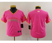 Youth San Diego Padres Blank Pink Fashion Baseball Jersey