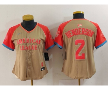 Women's Baltimore Orioles #2 Gunnar Henderson Cream 2024 All Star Limited Stitched Jersey