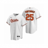 Women's Baltimore Orioles #25 Anthony Santander Nike White 2020 Replica Home Jersey