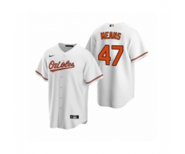 Women's Baltimore Orioles #47 John Means Nike White 2020 Replica Home Jersey