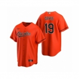 Youth Baltimore Orioles #19 Chris Davis Nike Orange 2020 Replica Alternate Jersey