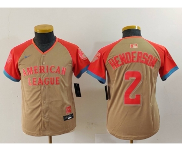 Youth Baltimore Orioles #2 Gunnar Henderson Cream 2024 All Star Limited Stitched Jersey