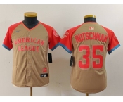 Youth Baltimore Orioles #35 Adley Rutschman Cream 2024 All Star Limited Stitched Jersey