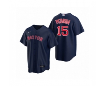 Women's Boston Red Sox #15 Dustin Pedroia Nike Navy Replica Alternate Jersey