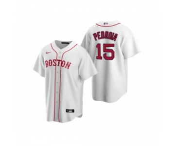 Women's Boston Red Sox #15 Dustin Pedroia Nike White Replica Alternate Jersey