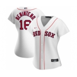 Women's Boston Red Sox #16 Andrew Benintendi Home 2020 Baseball Player Jersey White