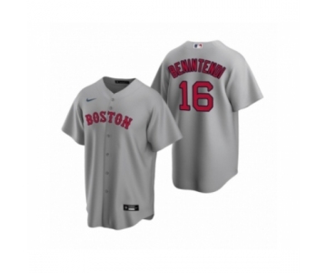 Women's Boston Red Sox #16 Andrew Benintendi Nike Gray Replica Road Jersey