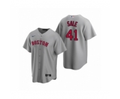 Women's Boston Red Sox #41 Chris Sale Nike Gray Replica Road Jersey