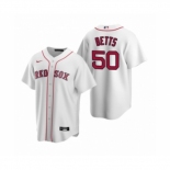 Women's Boston Red Sox #50 Mookie Betts Nike White Replica Home Jersey