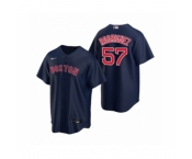 Women's Boston Red Sox #57 Eduardo Rodriguez Nike Navy Replica Alternate Jersey