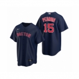 Youth Boston Red Sox #15 Dustin Pedroia Nike Navy Replica Alternate Jersey