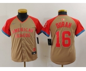 Youth Boston Red Sox #16 Jarren Duran Cream 2024 All Star Limited Stitched Jersey