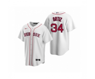 Youth Boston Red Sox #34 David Ortiz Nike White Replica Home Jersey