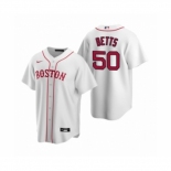 Youth Boston Red Sox #50 Mookie Betts Nike White Replica Alternate Jersey