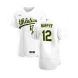 Men's Nike Oakland Athletics #12 Sean Murphy White Home 2020 Authentic Player Baseball Jersey