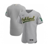 Men's Nike Oakland Athletics 2020 Gray Road Authentic Official Team Baseball Jersey