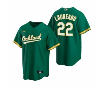 Men's Nike Oakland Athletics #22 Ramon Laureano Green Alternate Stitched Baseball Jersey