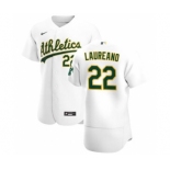 Men's Nike Oakland Athletics #22 Ramon Laureano White Home 2020 Authentic Player Baseball Jersey