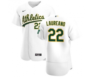 Men's Nike Oakland Athletics #22 Ramon Laureano White Home 2020 Authentic Player Baseball Jersey