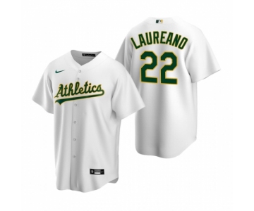 Men's Nike Oakland Athletics #22 Ramon Laureano White Home Stitched Baseball Jersey